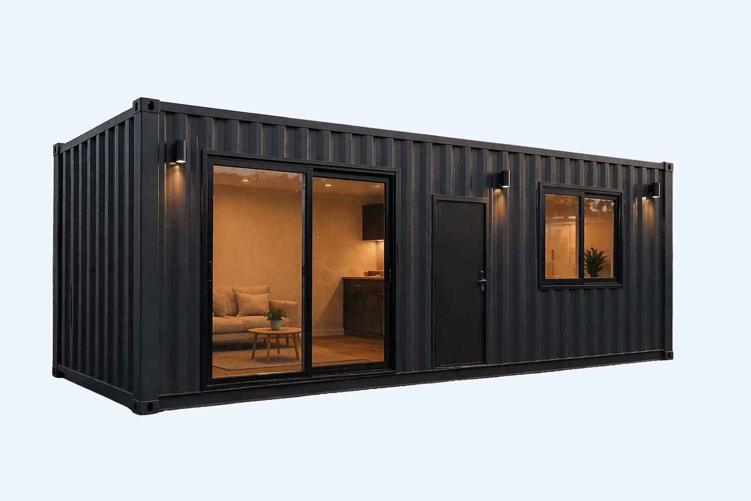 Tiny home container conversion example